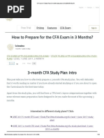 How To Prepare For The CFA Exam in 3 Months?: 3-Month CFA Study Plan: Intro