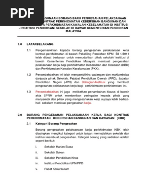 Manual Ringkasan Panduan Pengesahan Kerja Perkhidmatan Pkk Kbk Update 25 5 2015 Pindaan Tsub Pdf