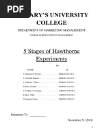 Hawthorne Experiments - Docx Edited