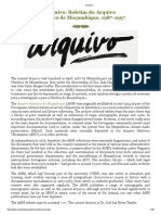 Arquivo: Boletim Do Arquivo Histórico de Moçambique, 1987-1997