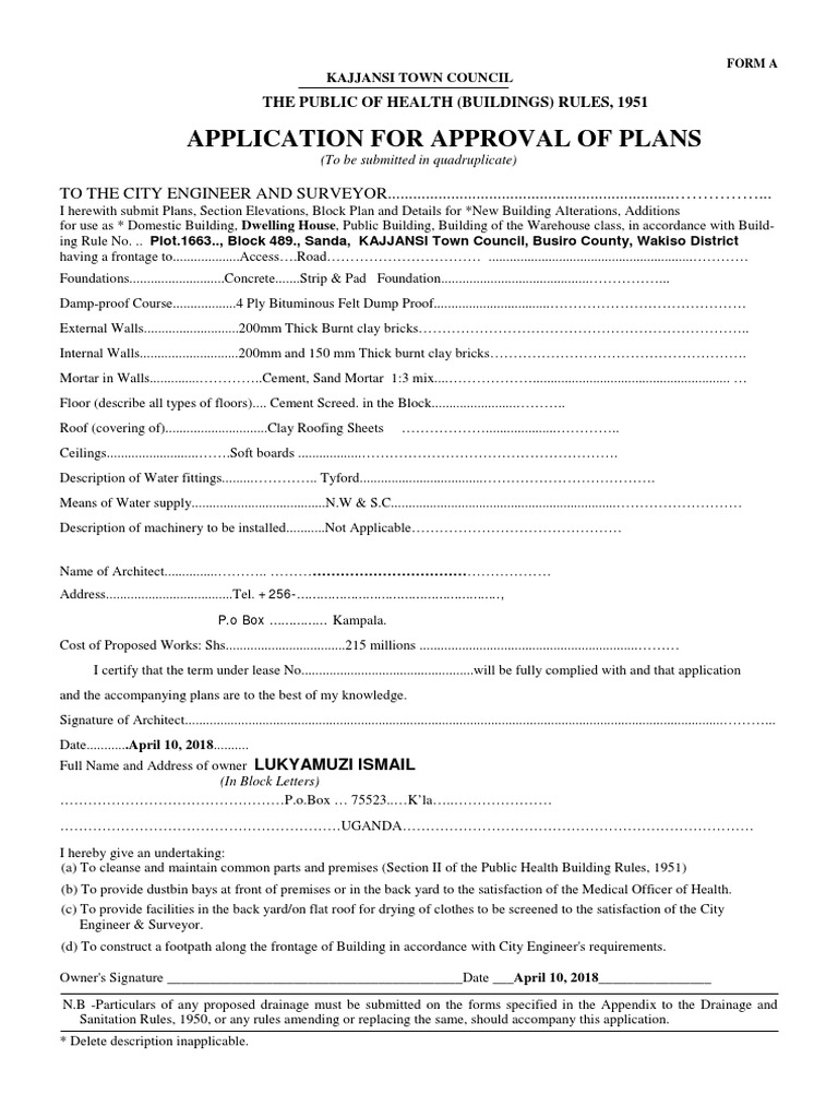 Approval Forms | PDF | Brick | Septic Tank