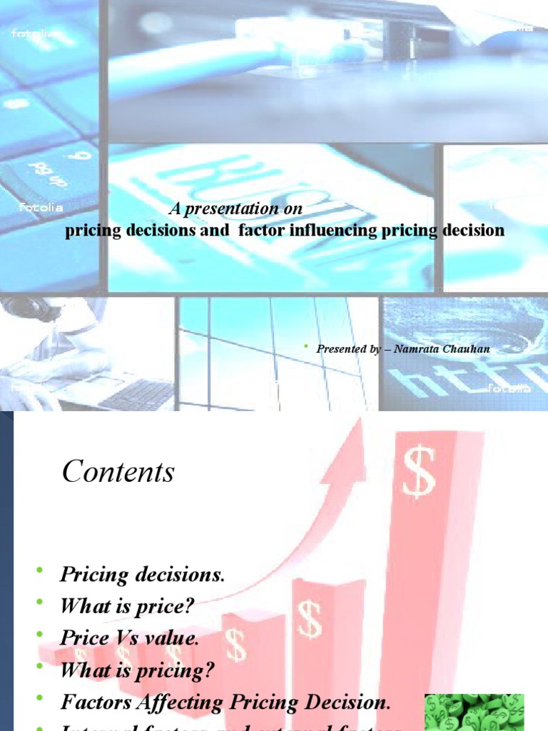 Factors Influencing Pricing Decisions | PDF | Prices | Market (Economics)