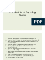 10 Brilliant Social Psychology Studies