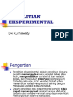 Kuliah DR Evi - Penelitian Experimental