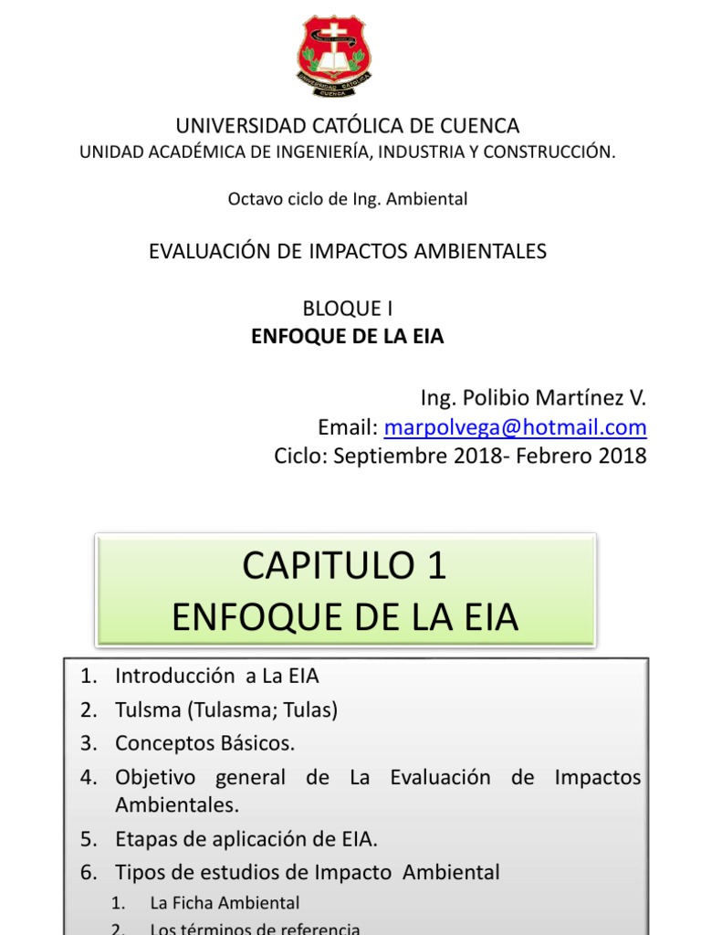 Aplicación de EIA en Ecuador | PDF | Evaluación de impacto ambiental ...
