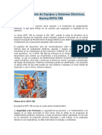 Mantenimiento eléctrico según NFPA 70B