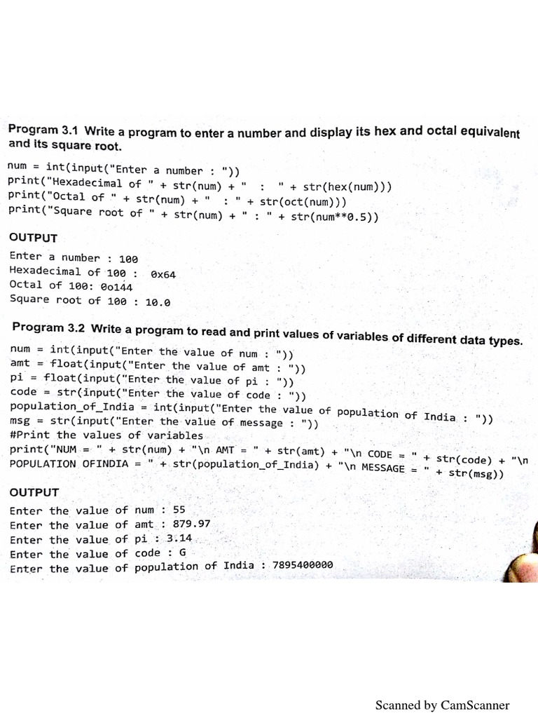 Python Programs | PDF