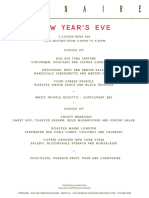 New Year's EVE: 3 Course Menu $68 First Seating From 5:00Pm To 6:30Pm