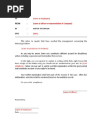 Sample NOD | PDF | Career & Growth