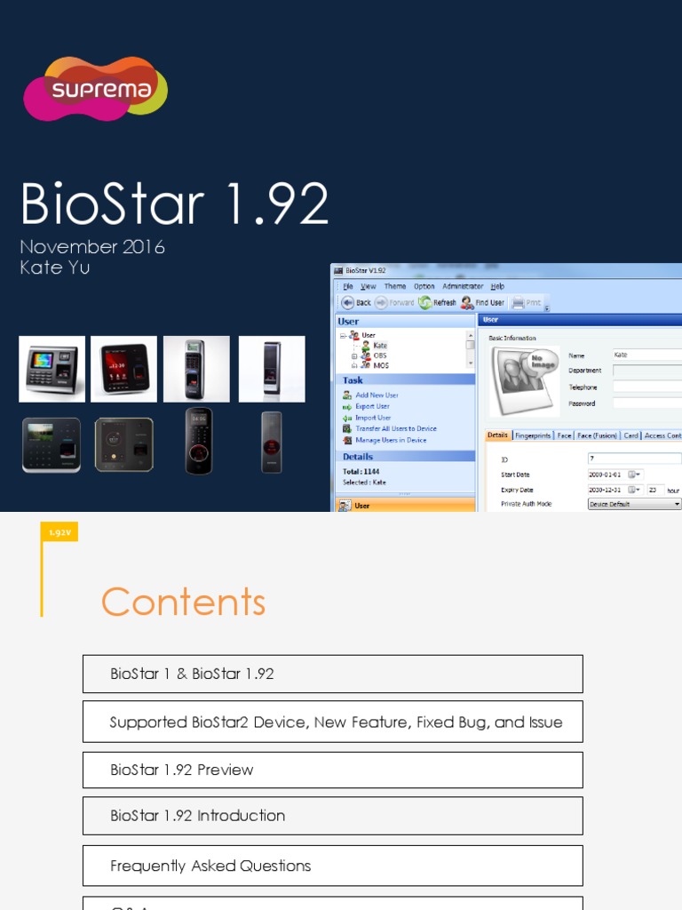 BioStar 1.92 Introduction | PDF | Personal Identification Number ...