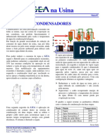 Condensadores na usina: redução de consumo de água e ganhos energéticos