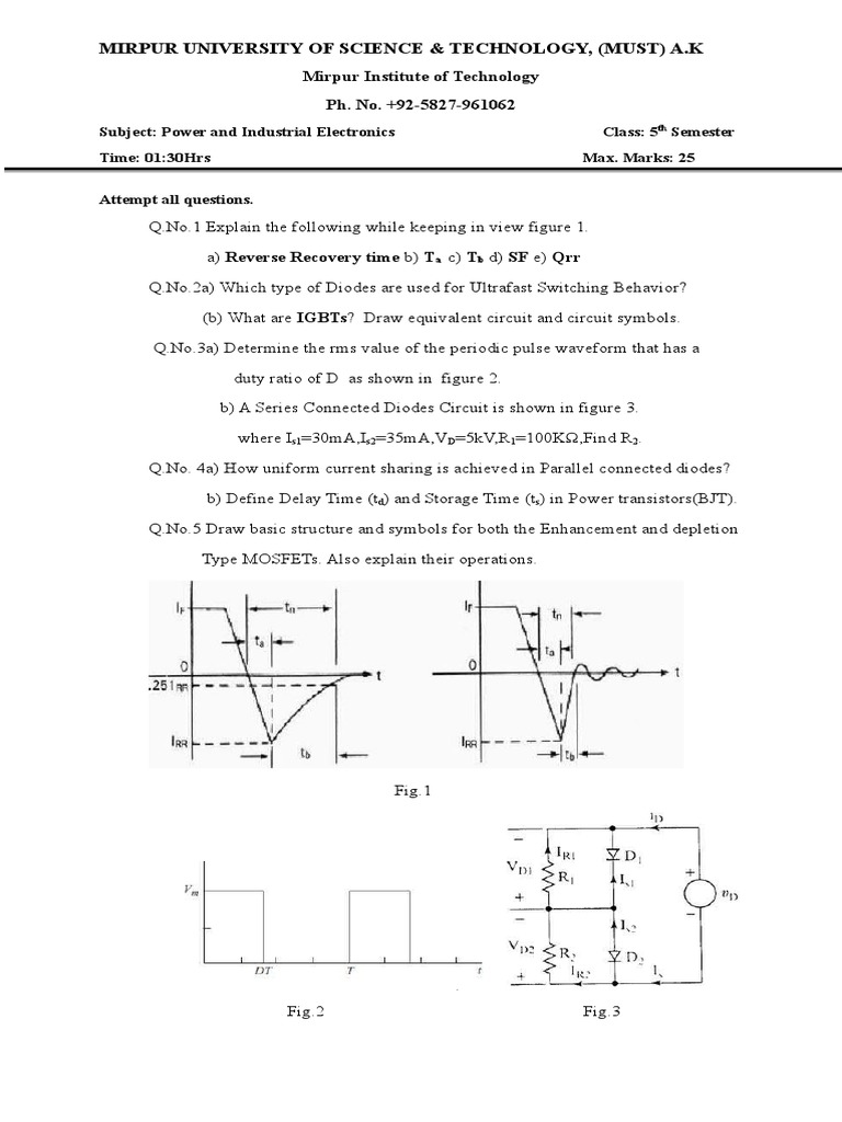 Power Electronics Paper | PDF | Power Electronics | Semiconductors