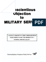 Conscientious Objection To Military Service (Guide)