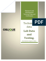 Technical Data: Lab Data and Testing