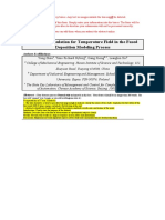 Numerical Simulation For Temperature Field in The Fused Deposition Modeling Process