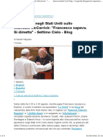 L'Ex Nunzio Negli Stati Uniti Sullo Scandalo McCarrick - Francesco Sapeva. Si Dimetta - Settimo Cielo - Blog