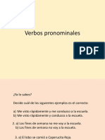 Verbos pronominales en español