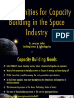 Opportunities For Capacity Building in The Space Industry: Dr. Jerry Jon Sellers Teaching Science & Technology Inc