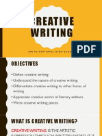Creative Writing Lesson 1 December 3