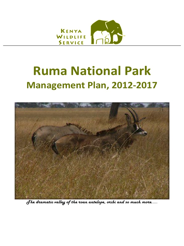 Ruma National Park Management Plan (2012 - 2017) | PDF | Conservation ...