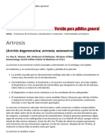 Artrosis - Trastornos de Los Huesos, Articulaciones y Músculos - Manual MSD Versión Para Público General