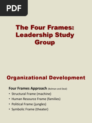Four Frames Leadership Pdf Anization Development Leadership