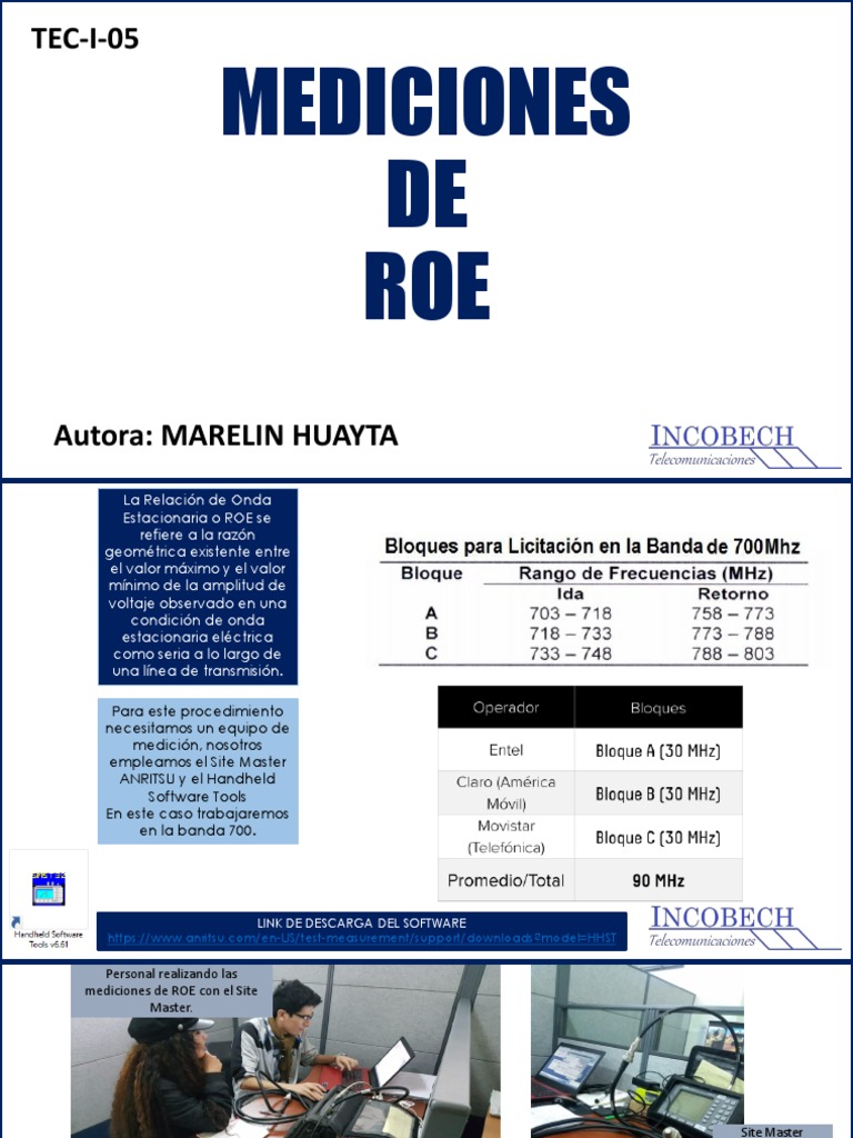 TEC-I-05 Manual Mediciones de ROE PDF | PDF | Electrónica | Ingenieria ...