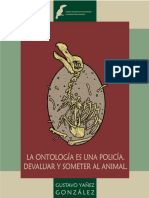 La ontología es una policía. Devaluar y someter al animal..pdf