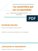 Identifica Las Características Que Debe Tener Un Emprendedor