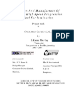 Design and Manufacture of 5-Stage High Speed Progression Tool For Lamination