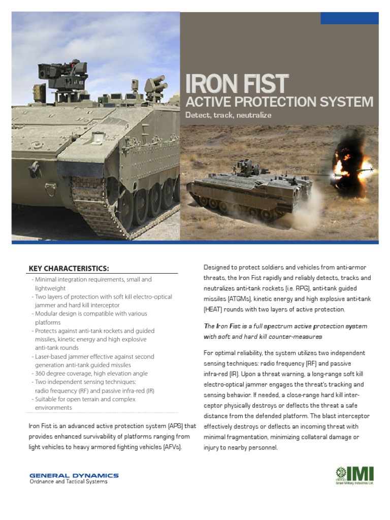 Iron Fist Active Protection System Overview | PDF | Anti Tank Warfare ...