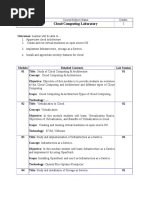 Cloud Computing Laboratory PDF