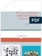 contingency model of leadership