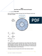 BAB 3 Kerapatan Fluks Listrik, Hukum Gauss Dan Divergensi