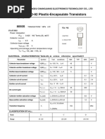 TO-92 Plastic-Encapsulate Transistors: Jiangsu Changjiang Electronics Technology Co., LTD