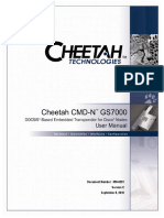 Cheetah Transponder CMD-N GS7000 User Guide