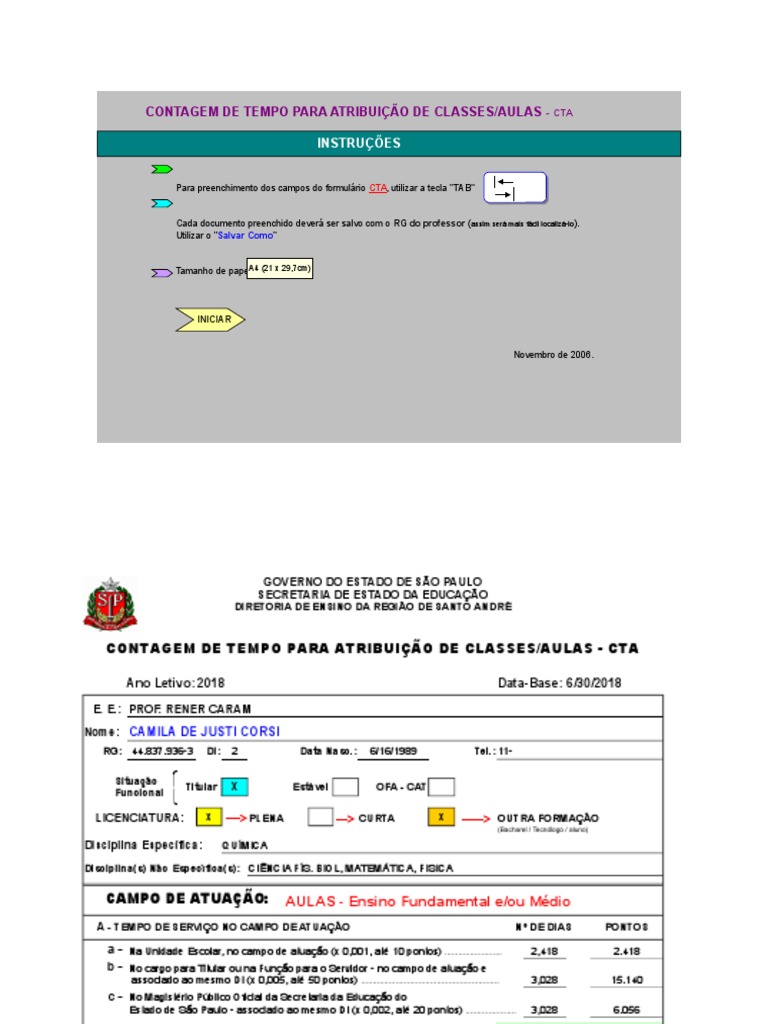 CTA 2017 Modelo | PDF | Escolas | Formação complementar