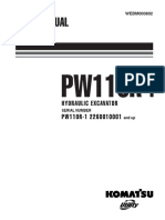 Komatsu PW110R-1 Hydraulic Excavator Service Repair Manual SN2260010001 and Up PDF