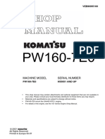 Komatsu PW160-7E0 Hydraulic Excavator Service Repair Manual SN：H55051 and up.pdf