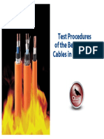 IEC 60332 - IEC 60331 - IEC 60754 - IEC 61034 Test Procedures of The Behaviour of Cables in Case of Fire