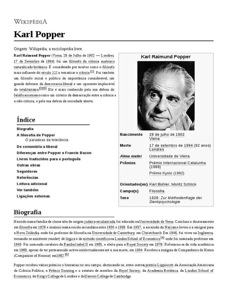 Karl Popper | PDF | Karl Popper | Science