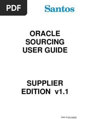 Oracle Sourcing User Guide Supplier Edition v1.0