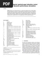 Estimation of Typical Squirrel-Cage Induction Motor Parameters For Dynamic Performance Simulation