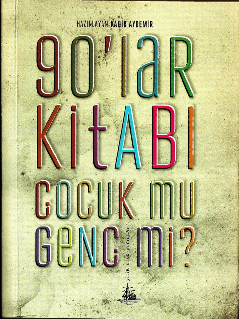 90.lar Kitabi Cocukmu-Gencmi-Kadir Aydemir photo pic
