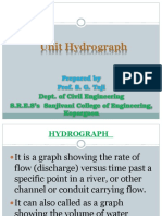 Unit Hydrograph: Prepared by Prof. S. G. Taji