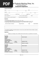 Employment Application