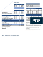 MSF VI Tuition Calendar 2018-20