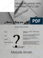 Sebuah Pengenalan Dan Langkah Demi Langkah Pelaksanaan Penelitian