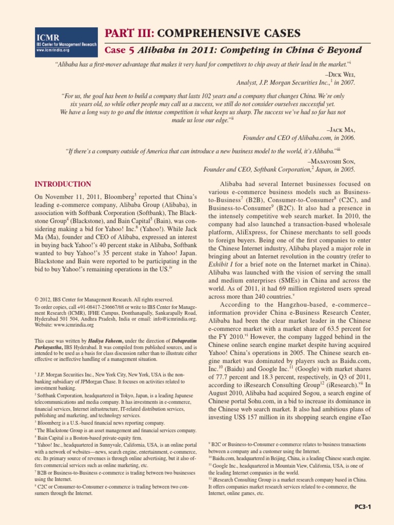 Alibaba strategy analysis picture