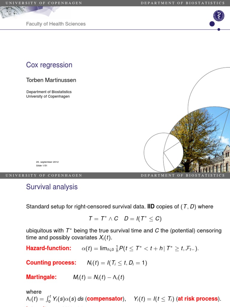 Cox Regression for Survival Analysis | PDF | Statistical Theory ...